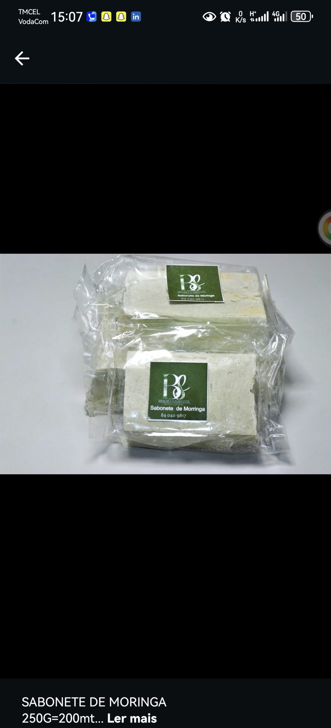 Sabonete Natural de Moringa e Mel - Sabonetes - Lupiey