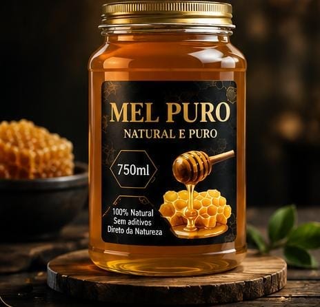 Mel Puro - 750ml - Alimentos e Mercearia - Lupiey
