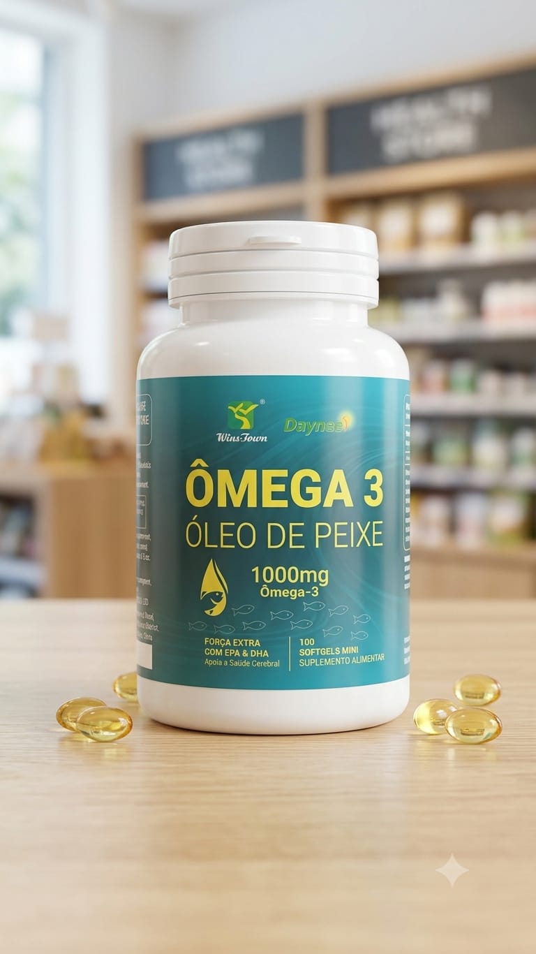 Ômega 3 Óleo de Peixe 1000mg - Alimentos e Mercearia - Lupiey